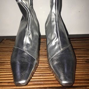 Zara metallic bootie